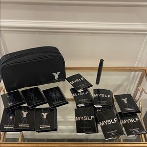 Yves Saint Laurent Black Travel Set with Fragrance Samples